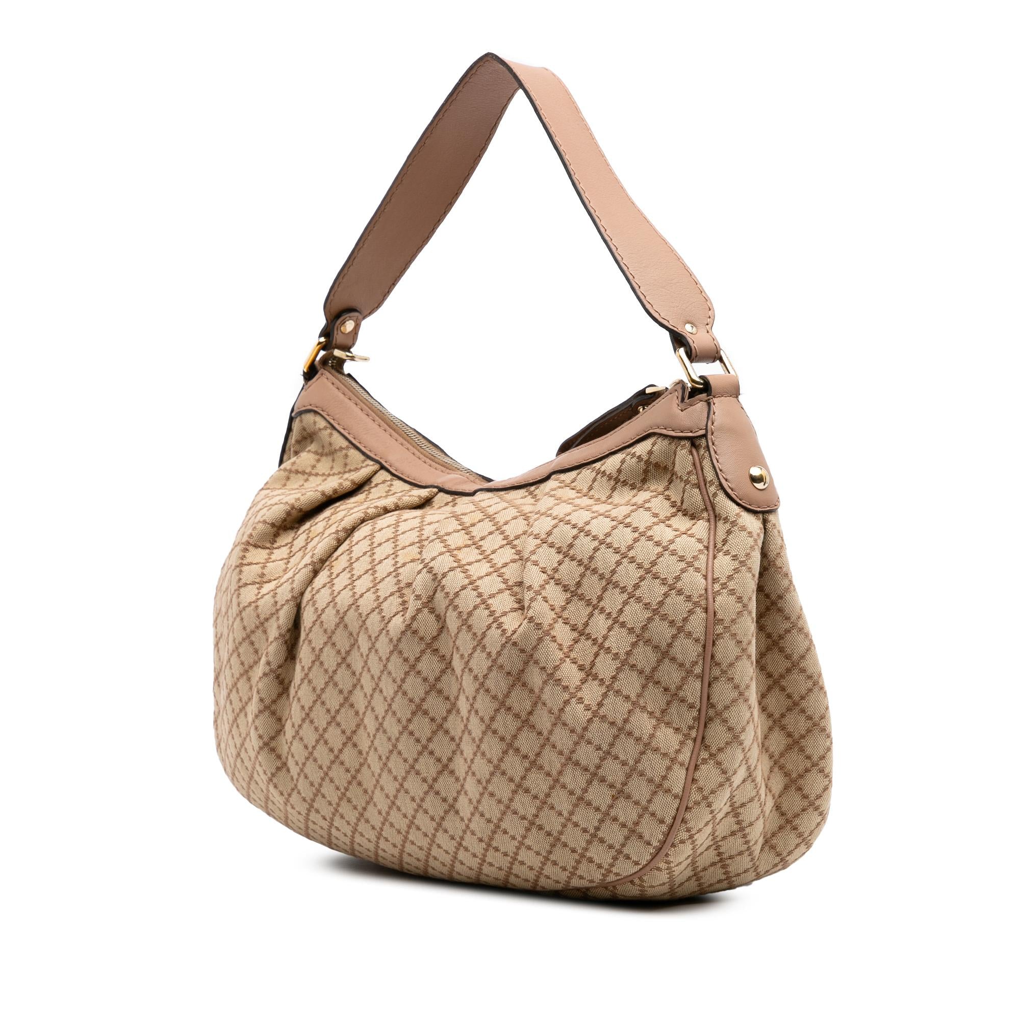 Gucci Diamante Canvas Sukey Shoulder Bag