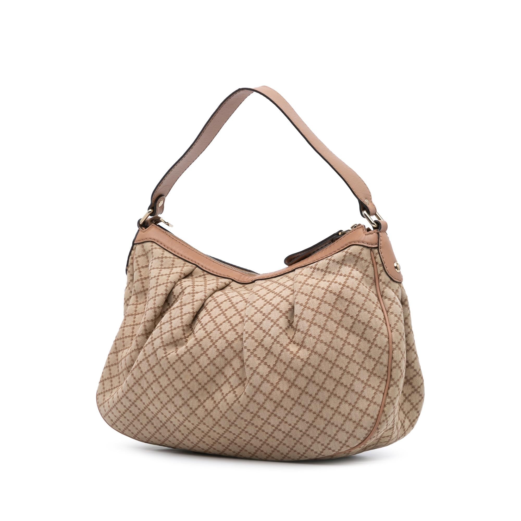 Gucci Diamante Canvas Sukey Shoulder Bag