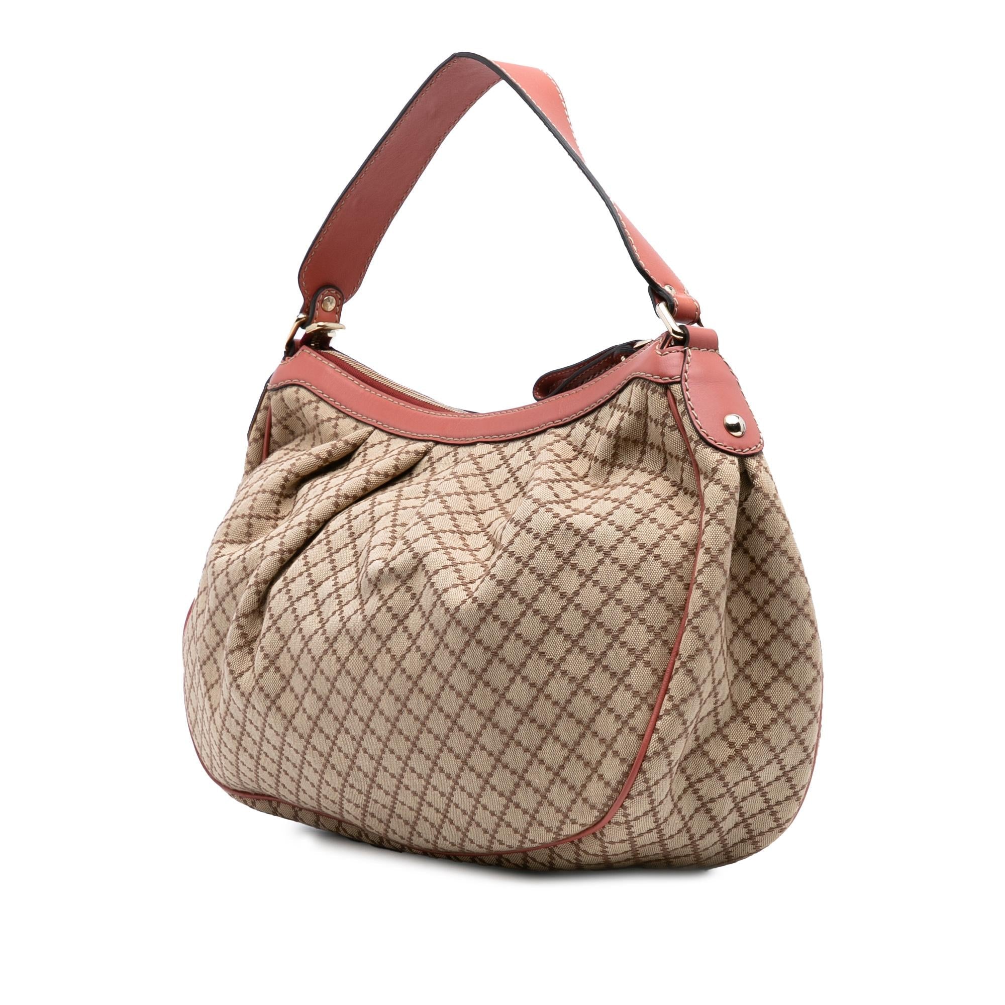 Gucci Diamante Canvas Sukey Shoulder Bag