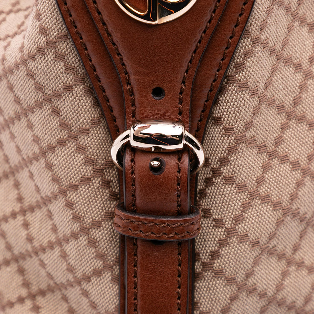 Gucci Diamante Canvas Village Double G Shoulder Bag