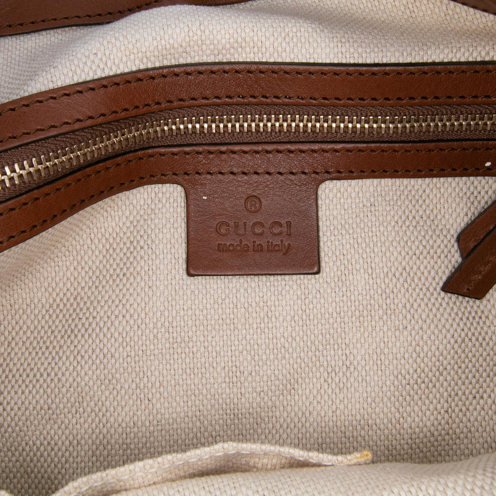 Gucci Diamante Canvas Village Double G Shoulder Bag