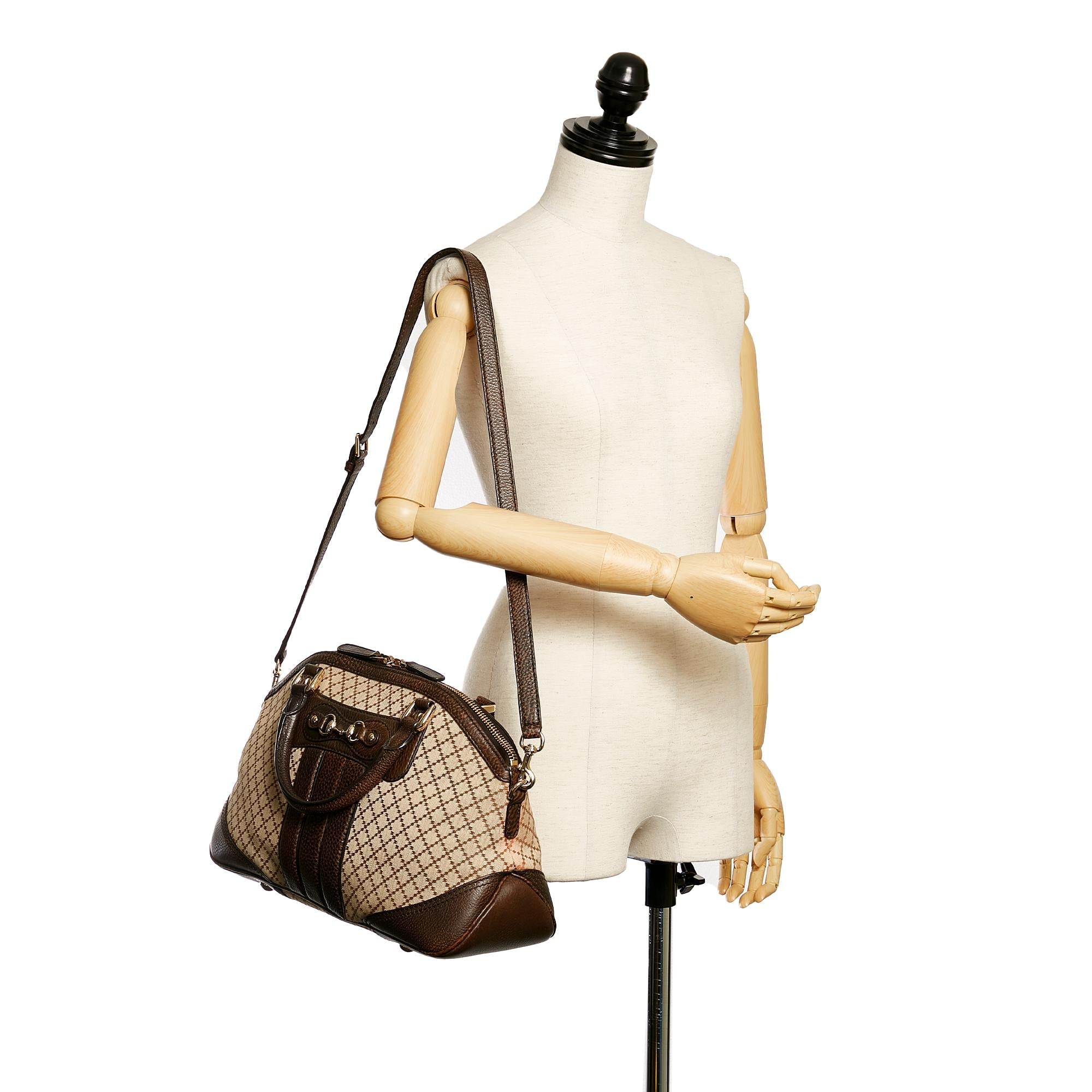 Gucci Diamante Horsebit Catherine Satchel (SHG-30017)