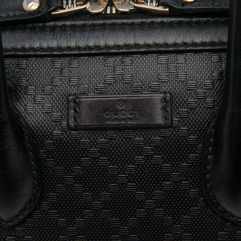 Gucci Diamante Leather Boston Bag