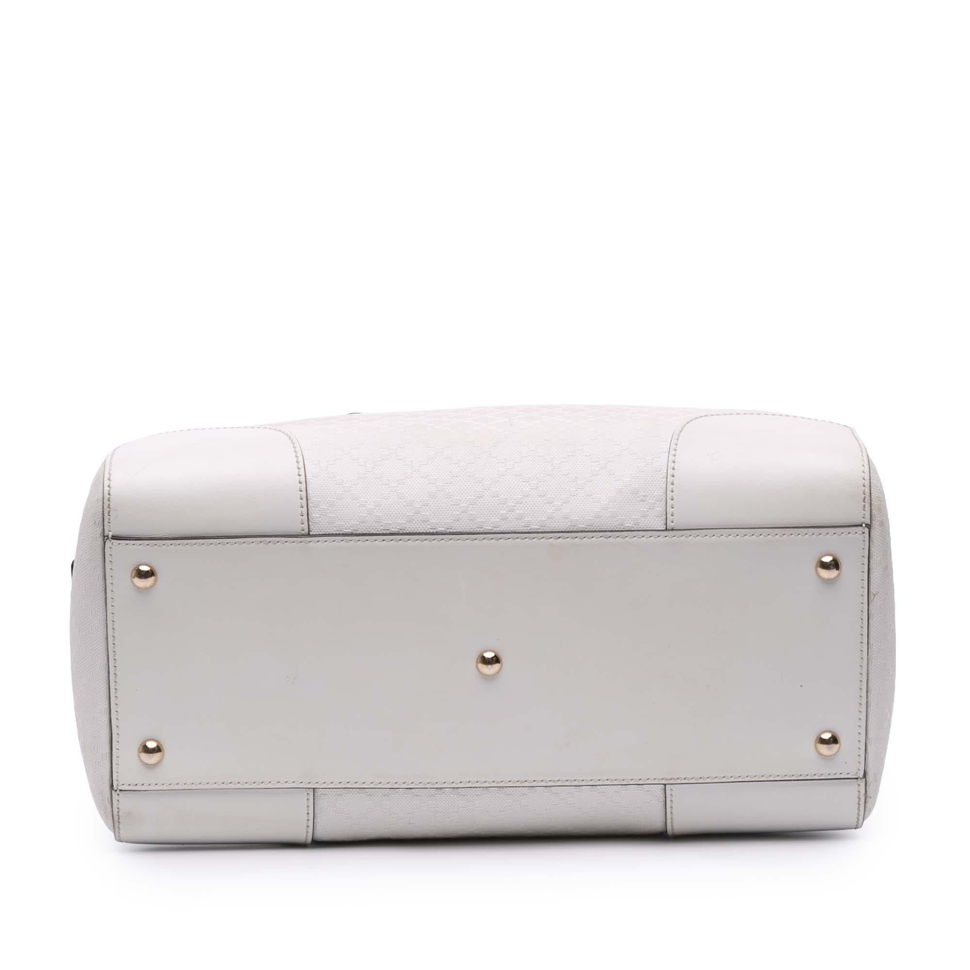 Gucci Diamante Leather Boston Bag