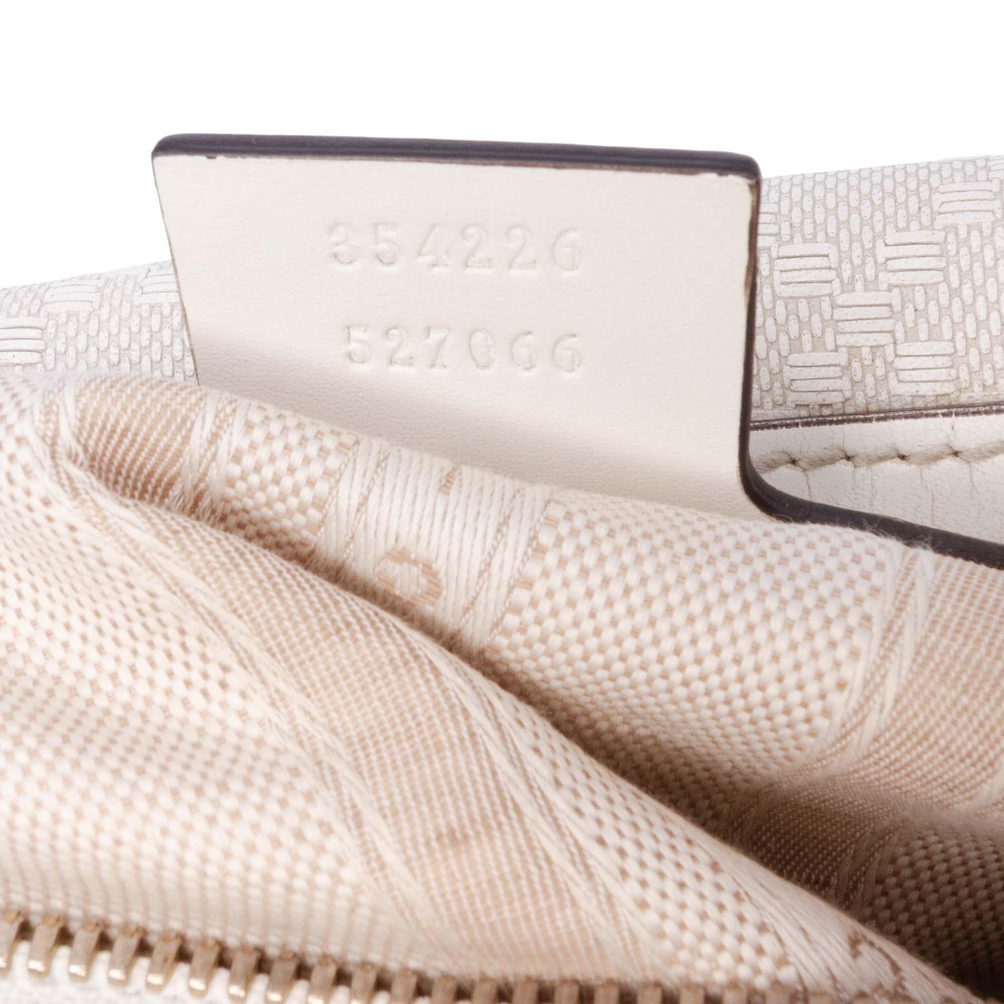 Gucci Diamante Leather Boston Bag