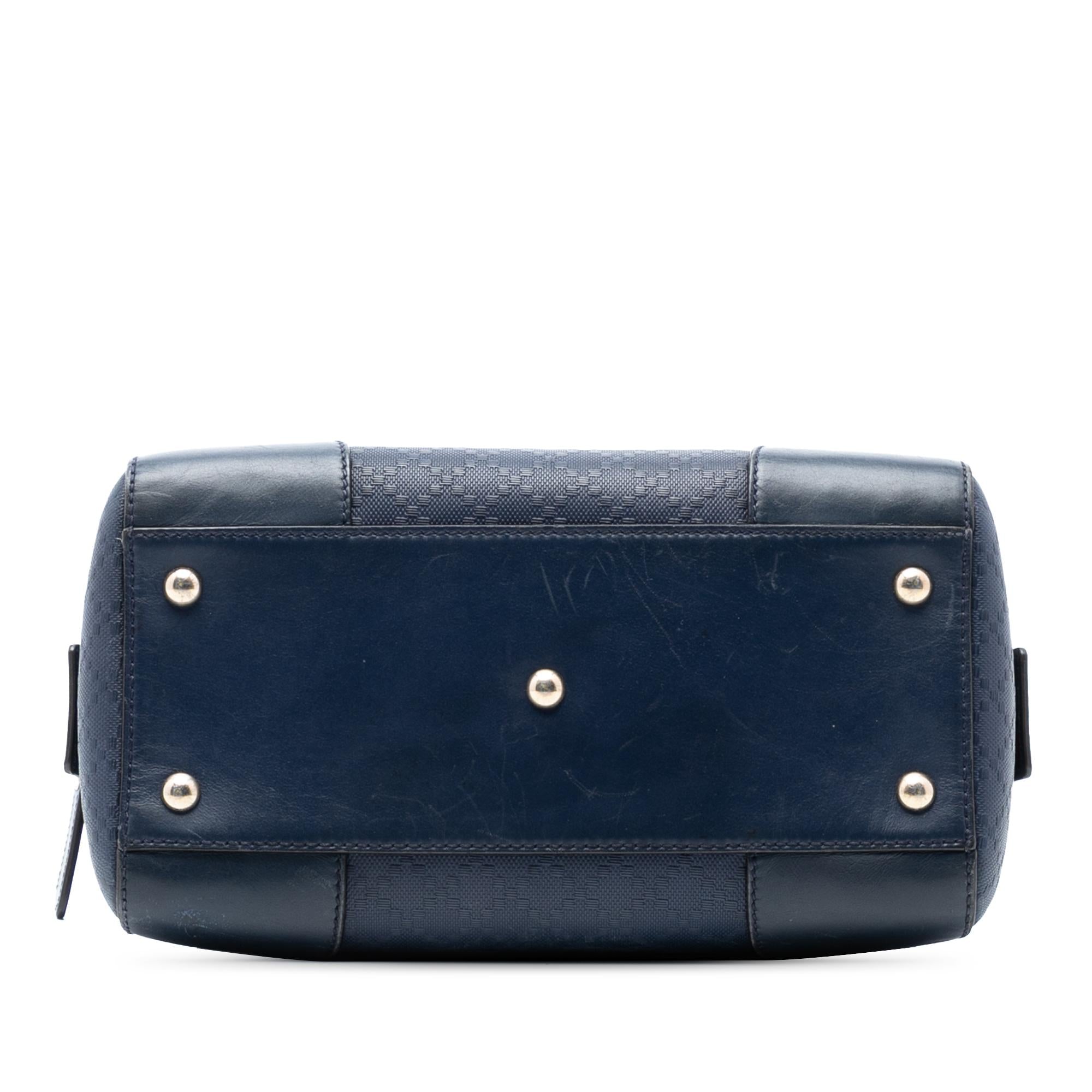 Gucci Diamante Leather Boston Bag