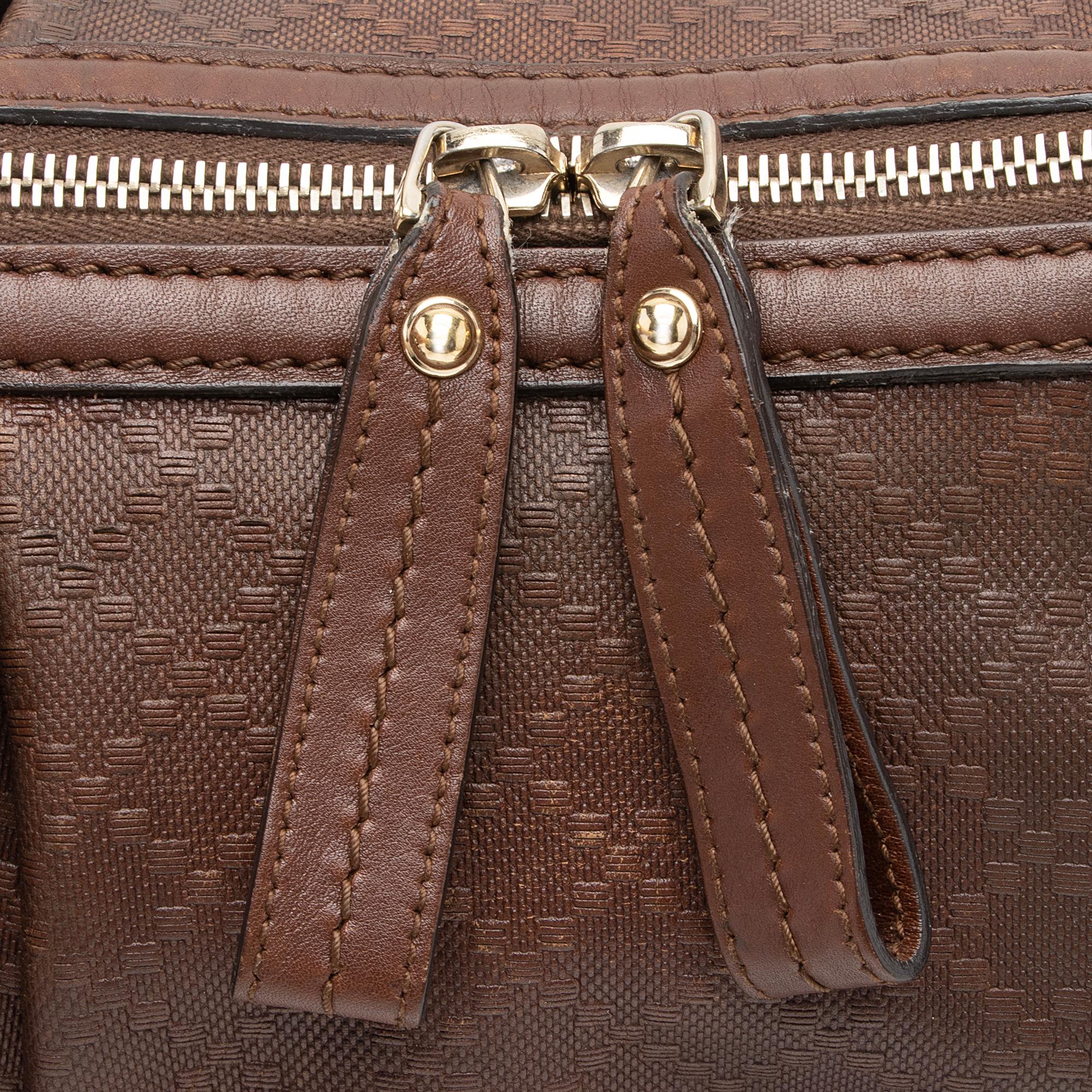Gucci Diamante Leather Sukey Top Handle Medium Satchel (SHF-pqIl7C)