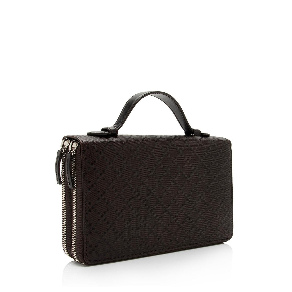 Gucci Diamante Leather Travel Document Case (SHF-pGklZA)
