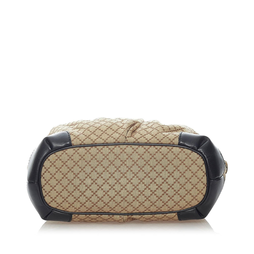 Gucci Diamante Sukey Canvas Satchel (SHG-32973)