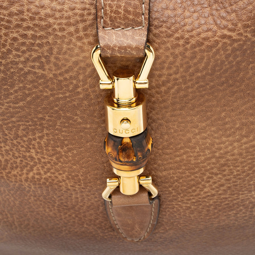 Gucci Distressed Leather New Jackie Large Hobo