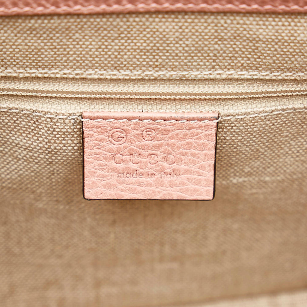 Gucci Dollar Calf Interlocking G Satchel (SHG-qAUwum)
