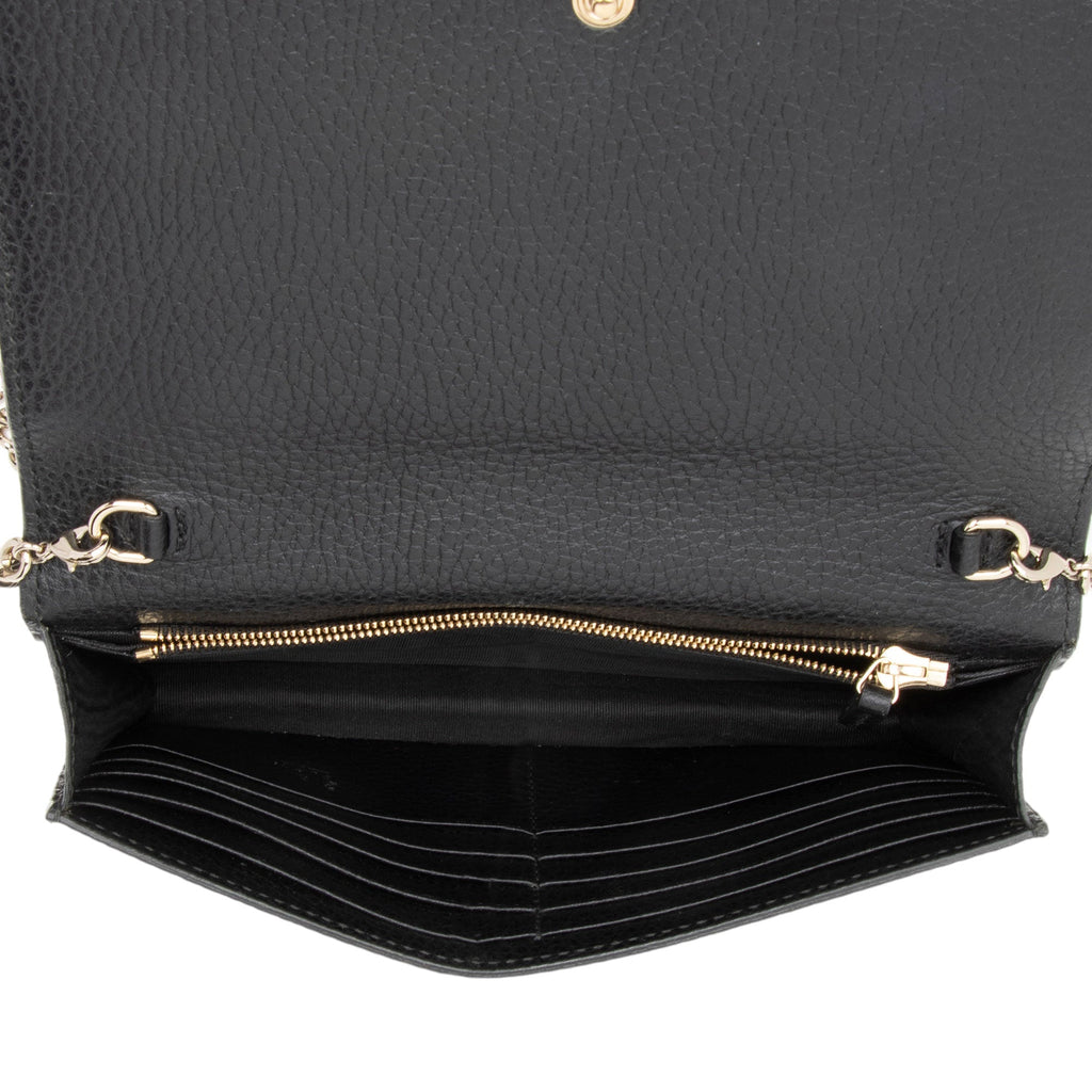 Gucci Dollar Calfskin Betty Medium Chain Wallet (SHF-2pD5un)