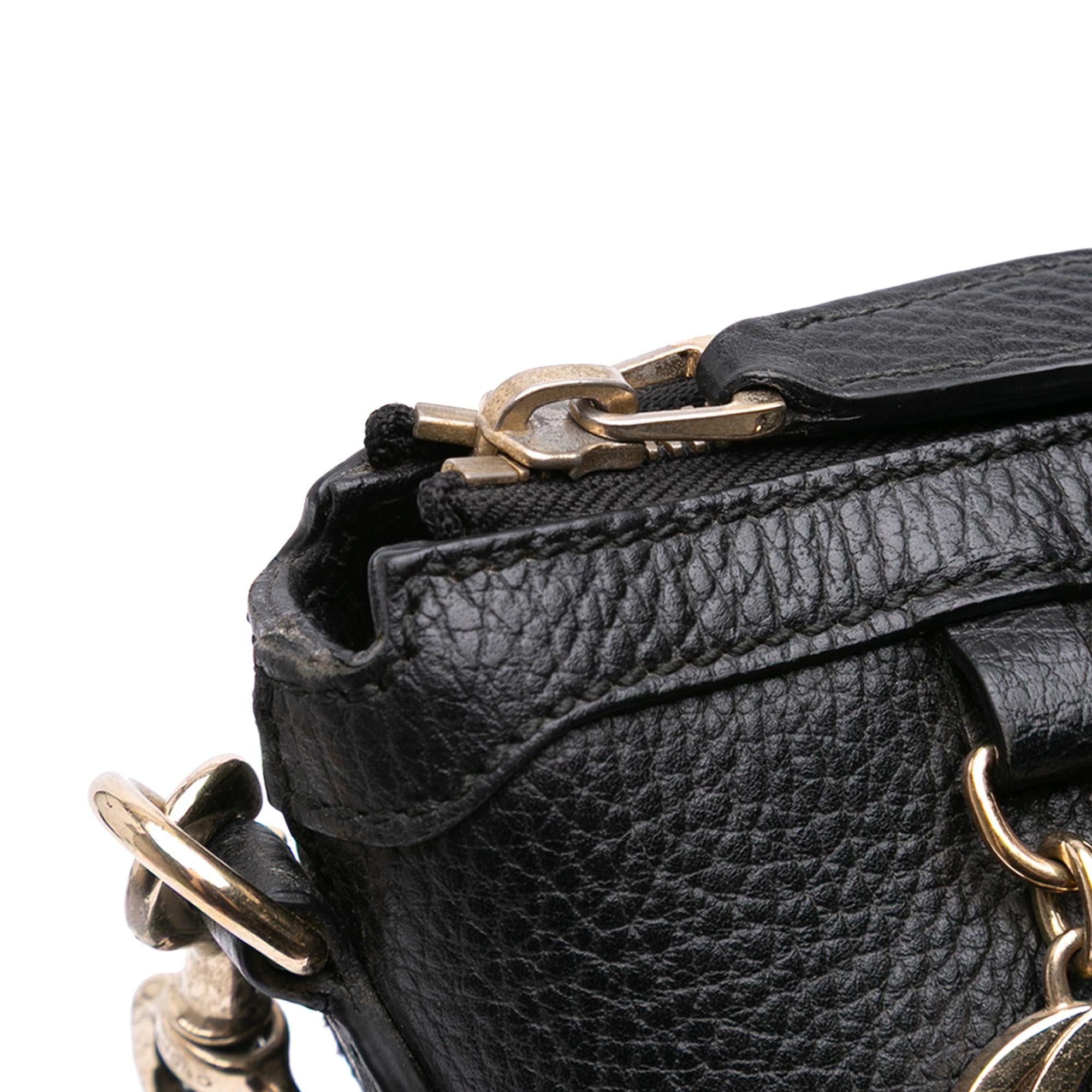Gucci Dollar Calfskin GG Charm Satchel