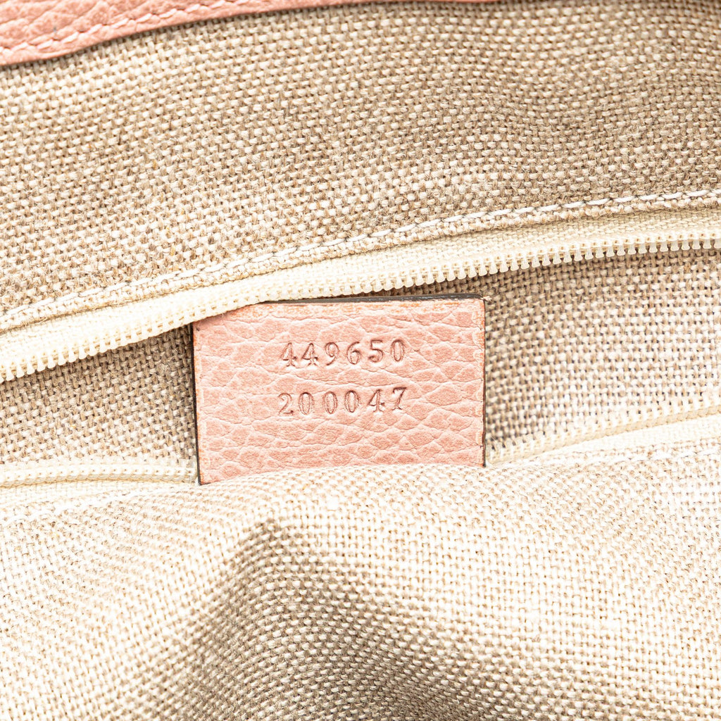 Gucci Dollar Calfskin GG Charm Satchel
