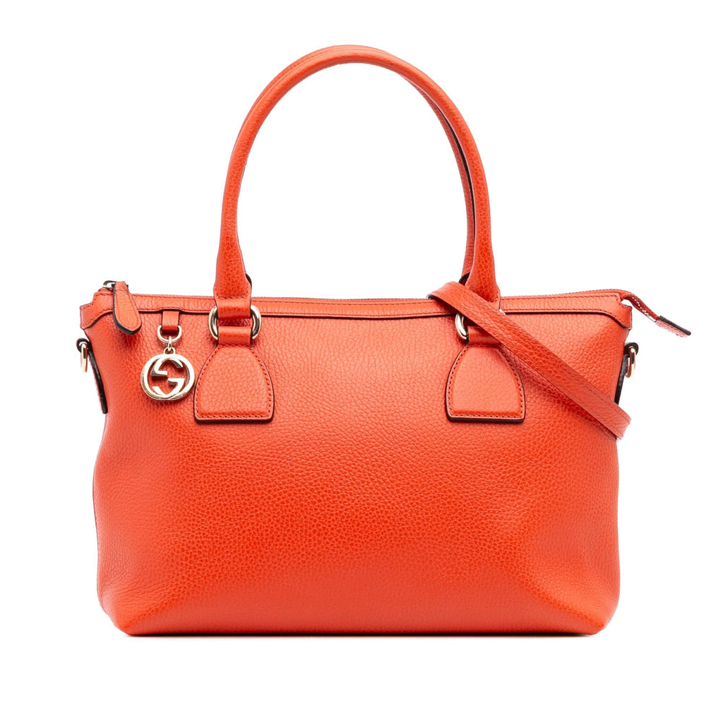 Gucci Dollar Calfskin GG Charm Satchel