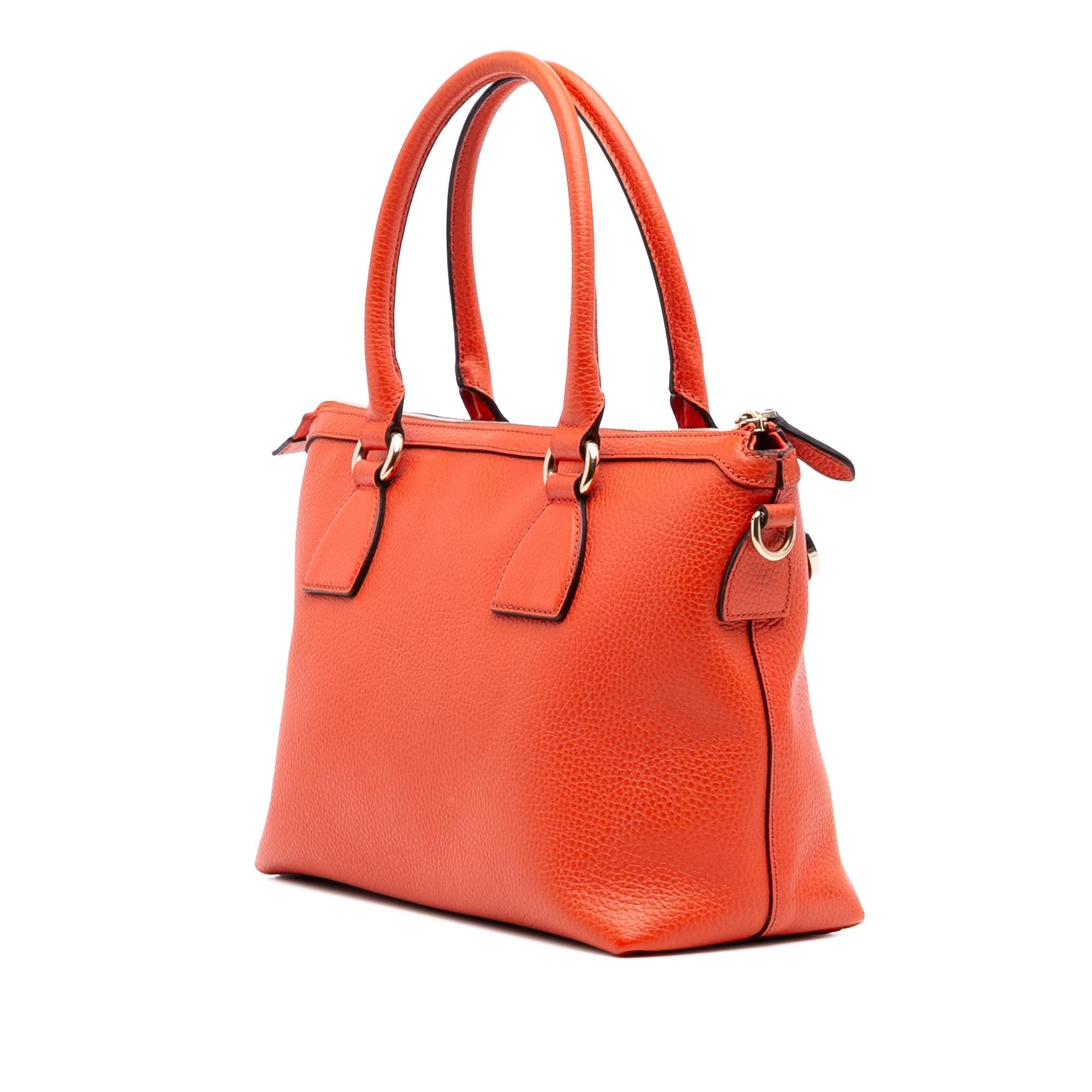 Gucci Dollar Calfskin GG Charm Satchel