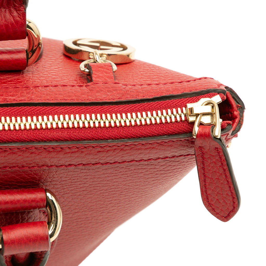 Gucci Dollar Calfskin GG Charm Satchel