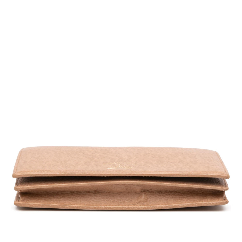 Gucci Dollar Calfskin Swing Wallet On Strap