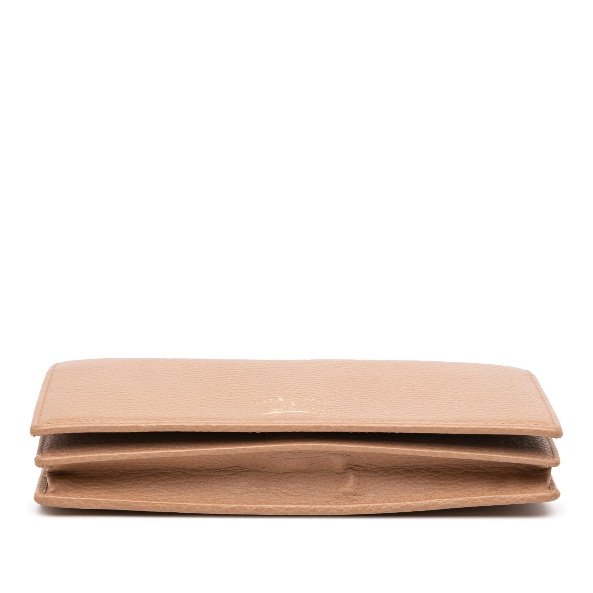 Gucci Dollar Calfskin Swing Wallet On Strap
