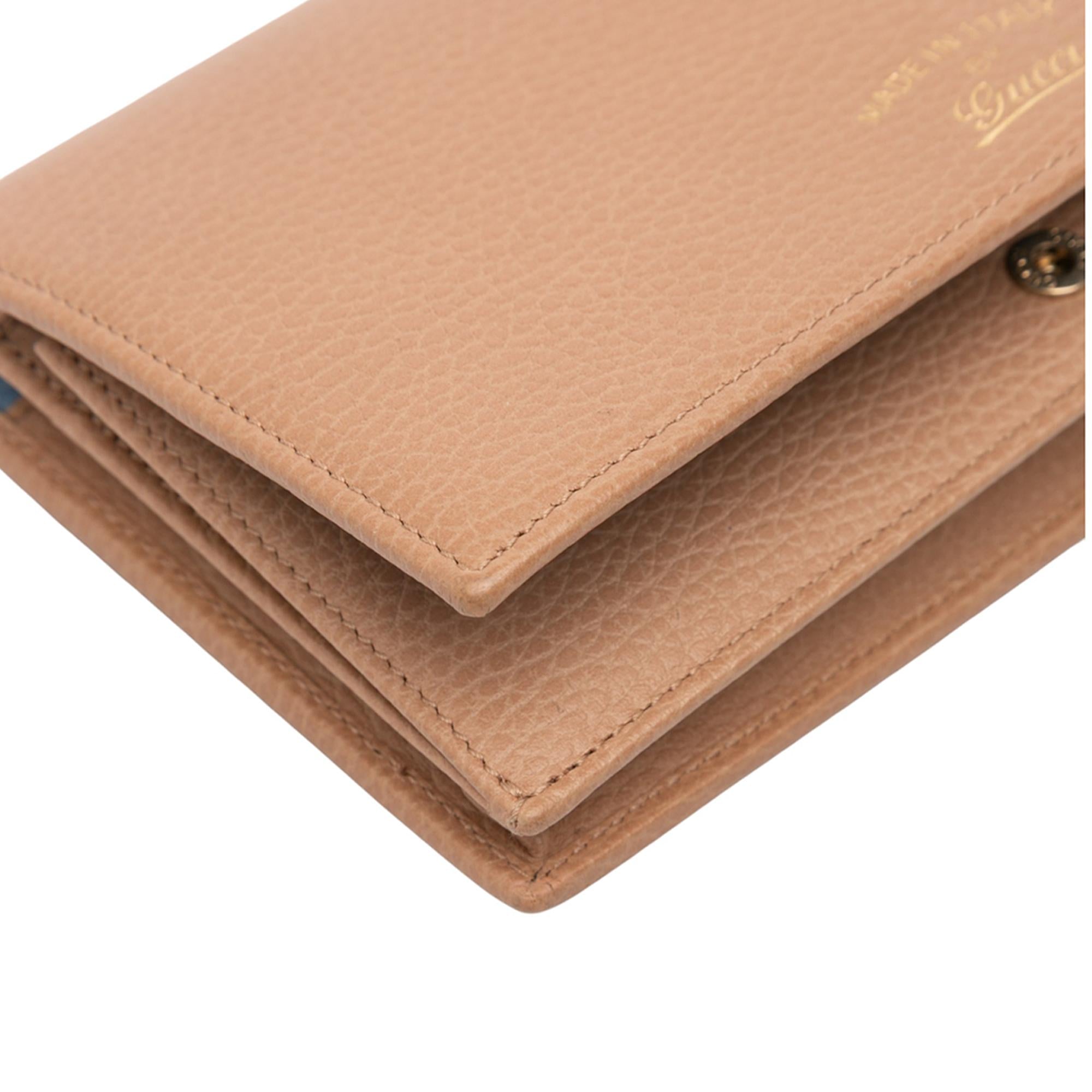 Gucci Dollar Calfskin Swing Wallet On Strap