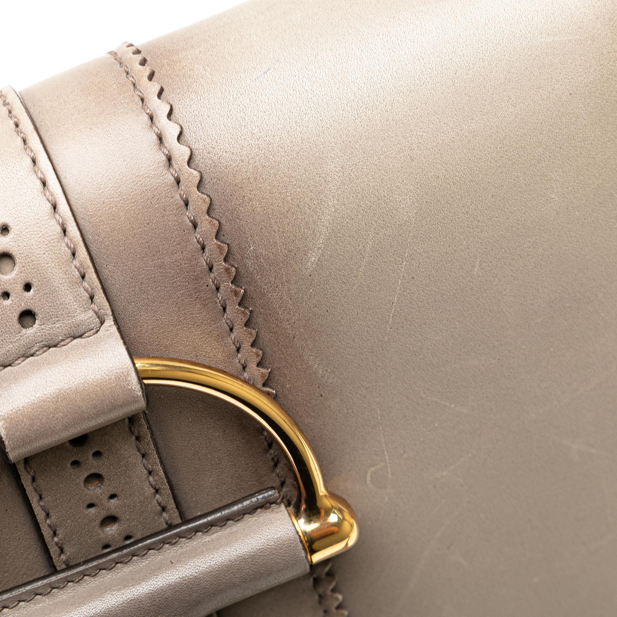 Gucci Duilio Brogue Leather Crossbody (SHG-Cn1jv6)