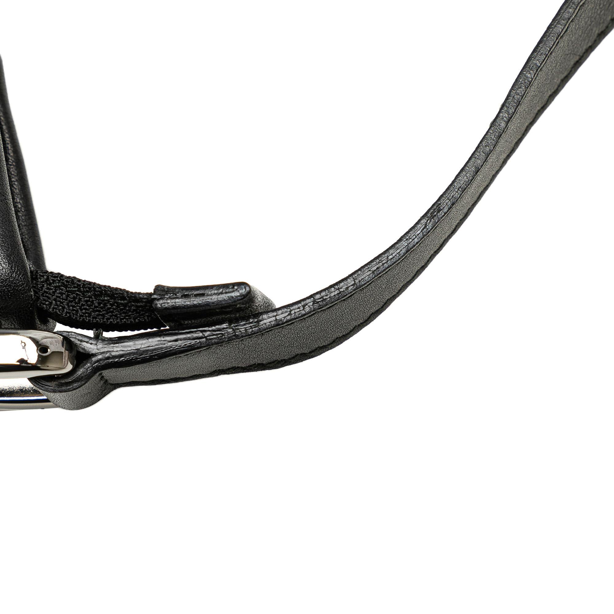 Gucci Embossed Leather Abbey D-Ring Horsebit Crossbody (SHG-qmstig)