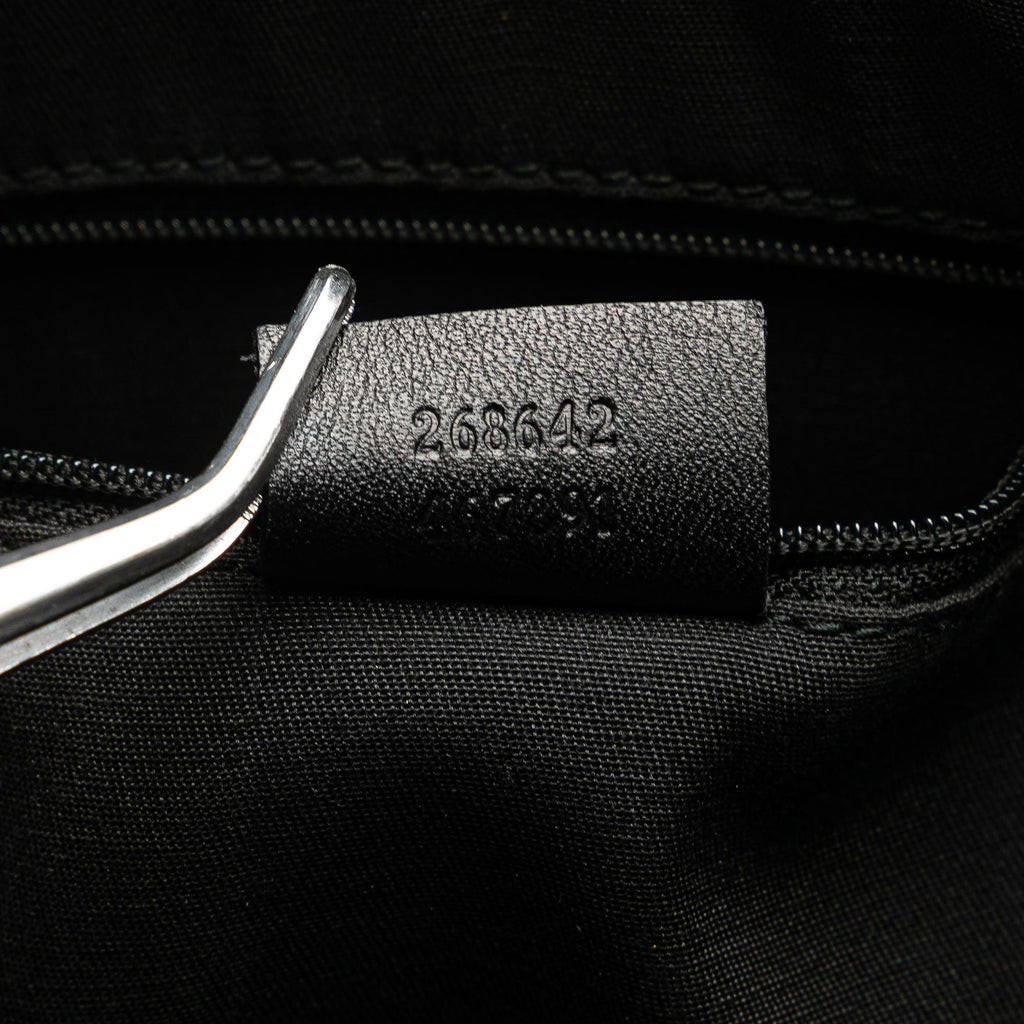 Gucci Embossed Leather Horsebit Abbey D Ring Crossbody