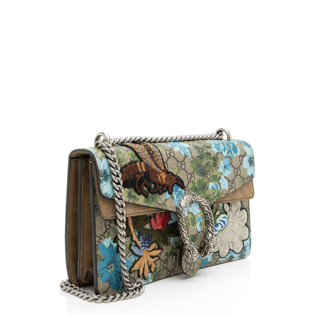 Gucci GG Supreme Blooms Embroidered Dionysus Medium Shoulder Bag