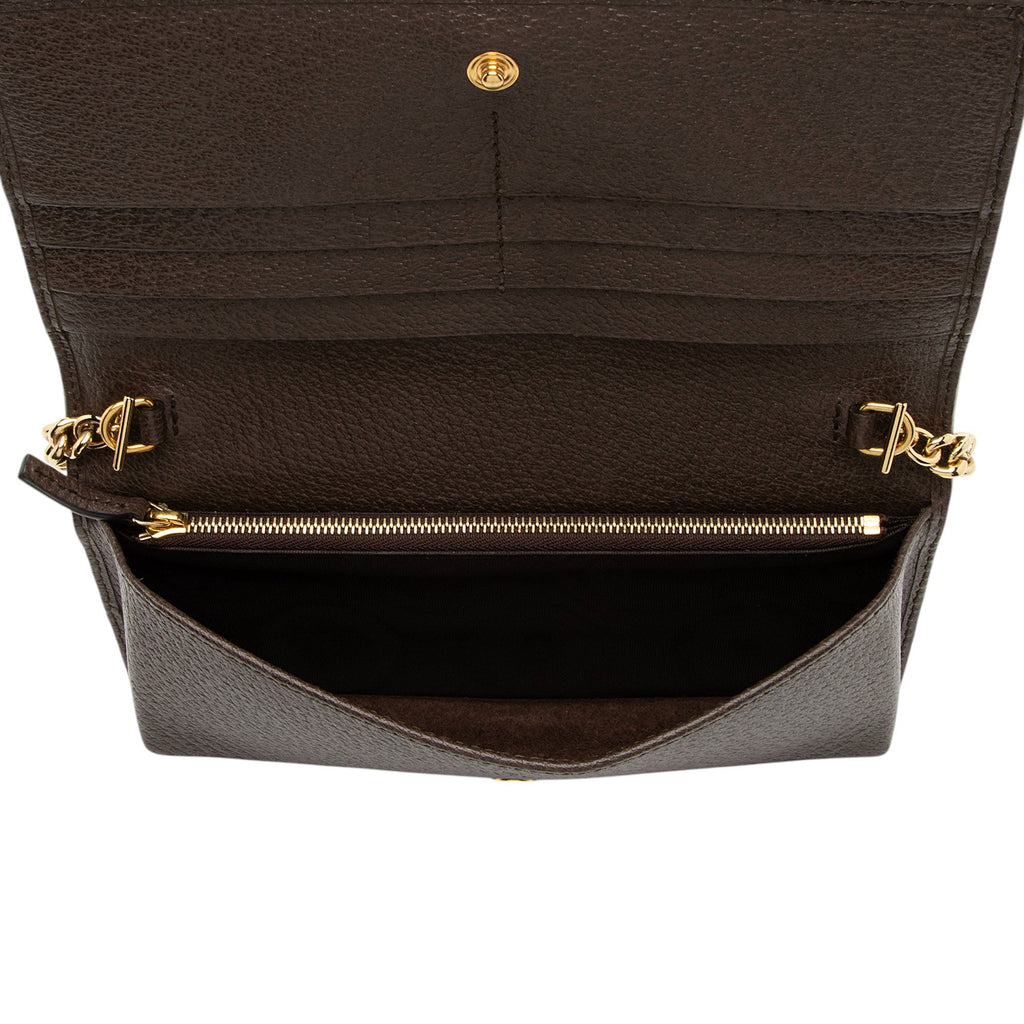 Gucci Embroidered Jumbo GG Canvas Horsebit 1955 Wallet on Chain (SHF-KtvM2R)