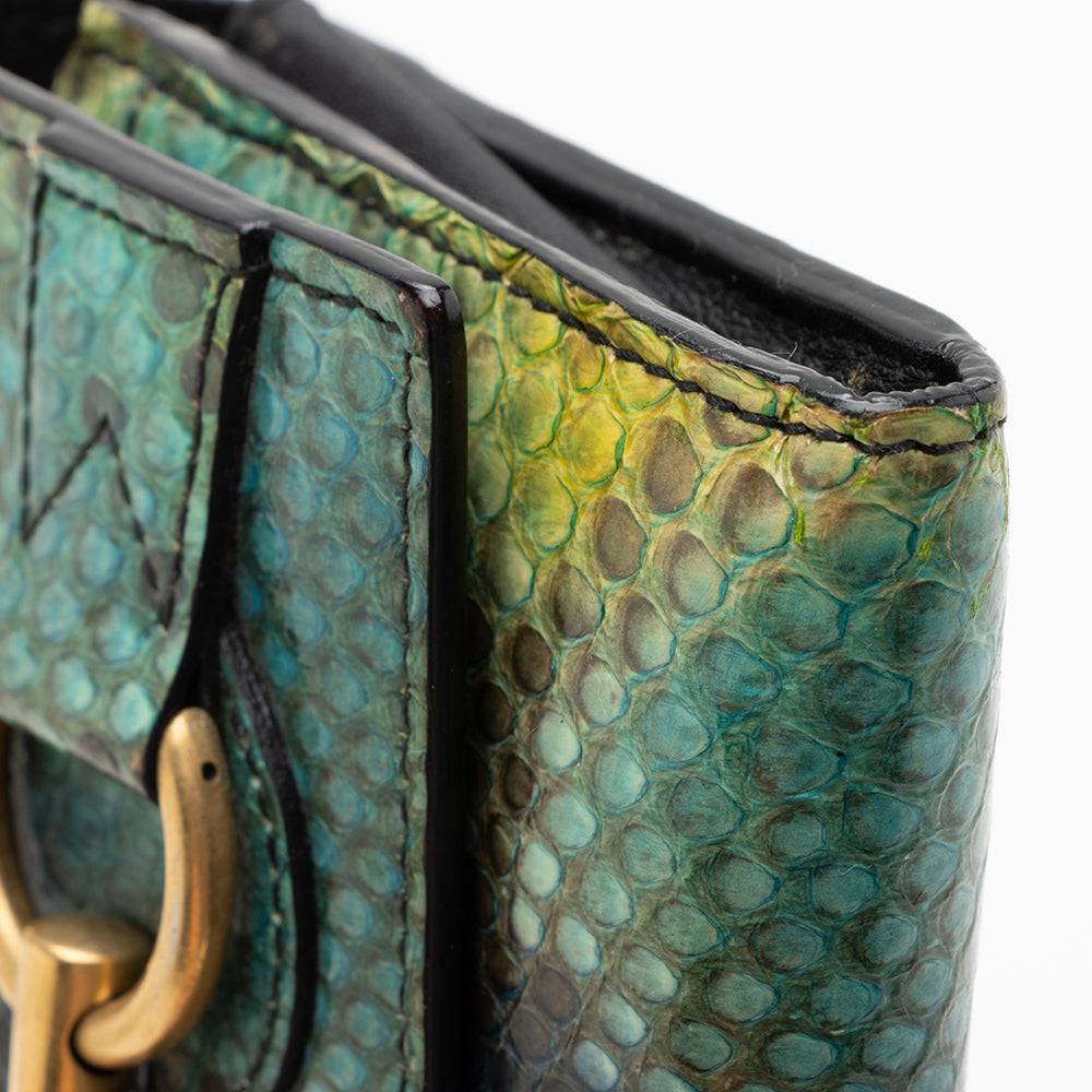 Gucci Python Horsebit Wallet - FINAL SALE (SHF-17264)