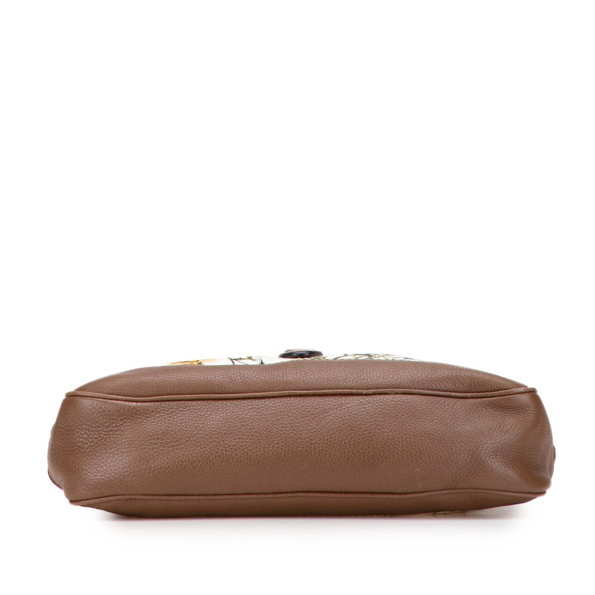 Gucci Flora Canvas Jackie O Bouvier Crossbody