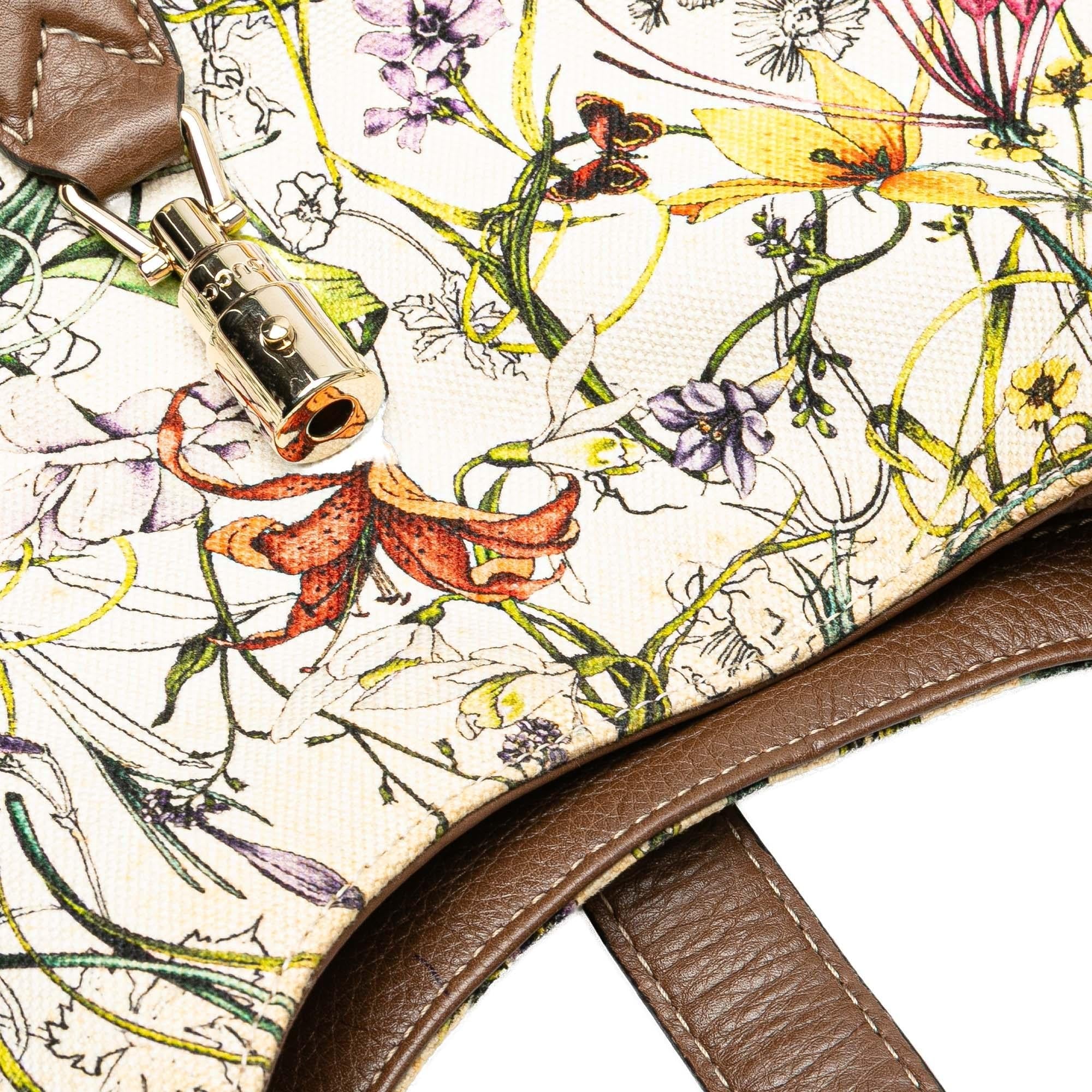 Gucci Flora Canvas Jackie O Bouvier Crossbody