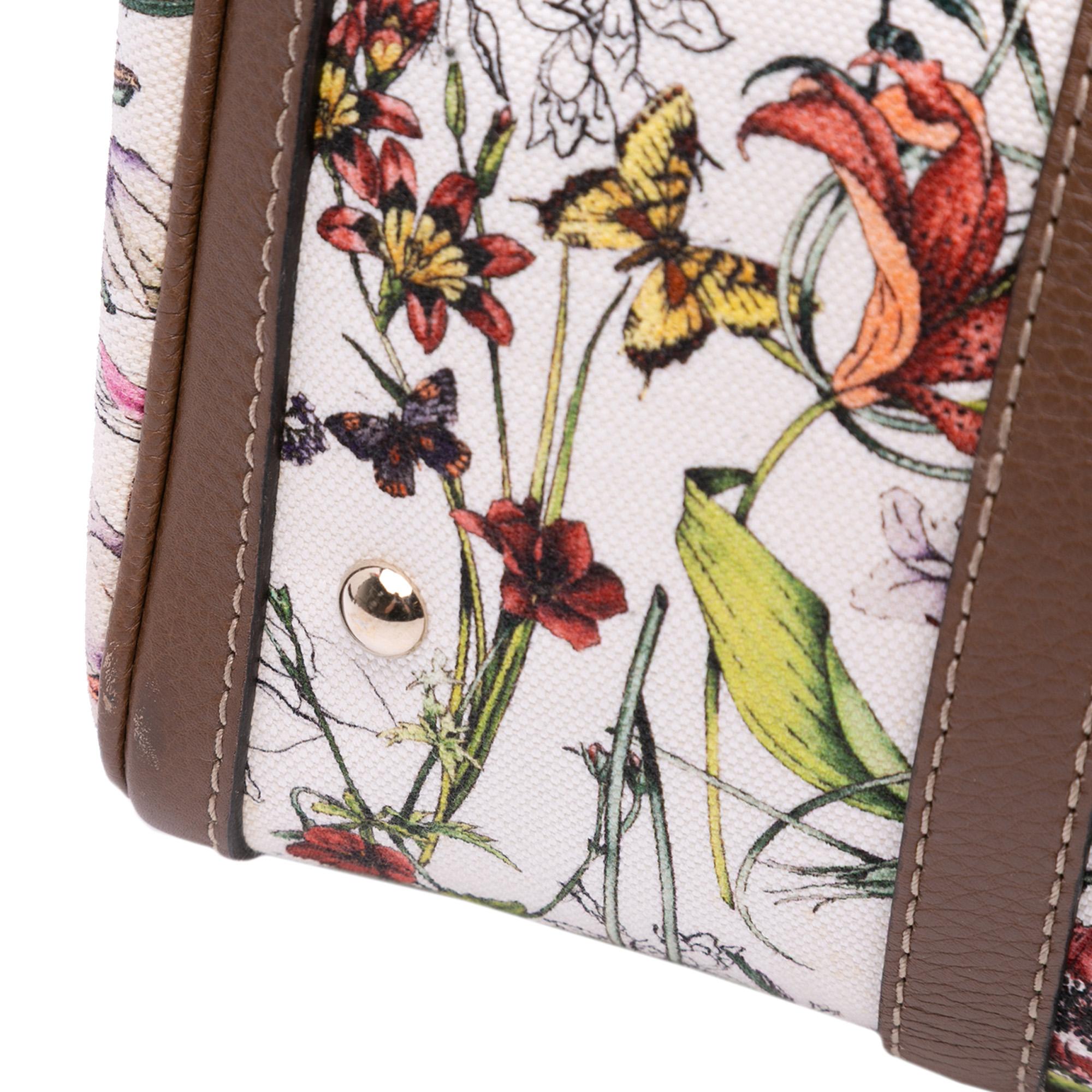 Gucci Flora Canvas Joy Boston Bag