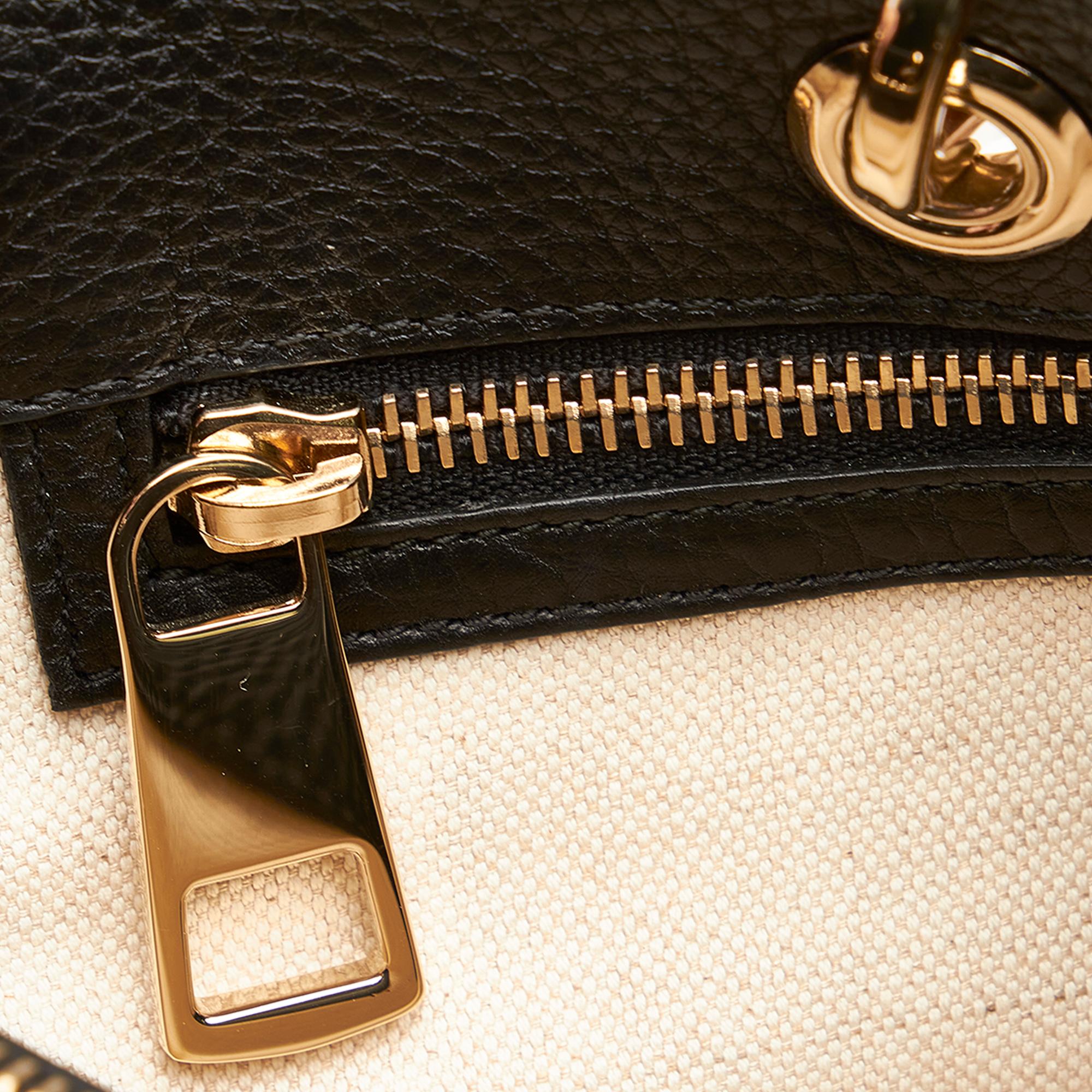 Gucci Flora Knight Bamboo Shopper Canvas Satchel (SHG-26471)