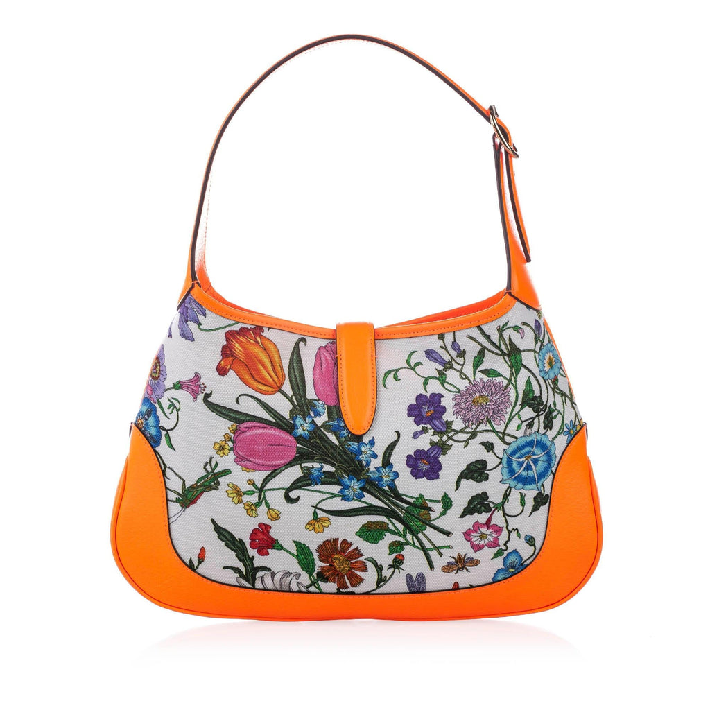 Gucci Flora New Jackie Canvas Shoulder Bag (SHG-22730)