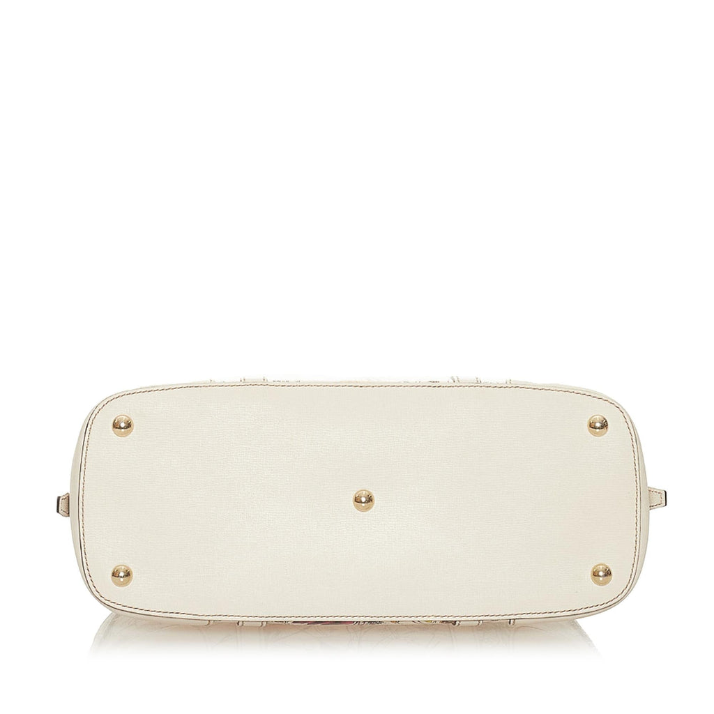 Gucci Flora Nice Coated Canvas Satchel (SHG-27253)