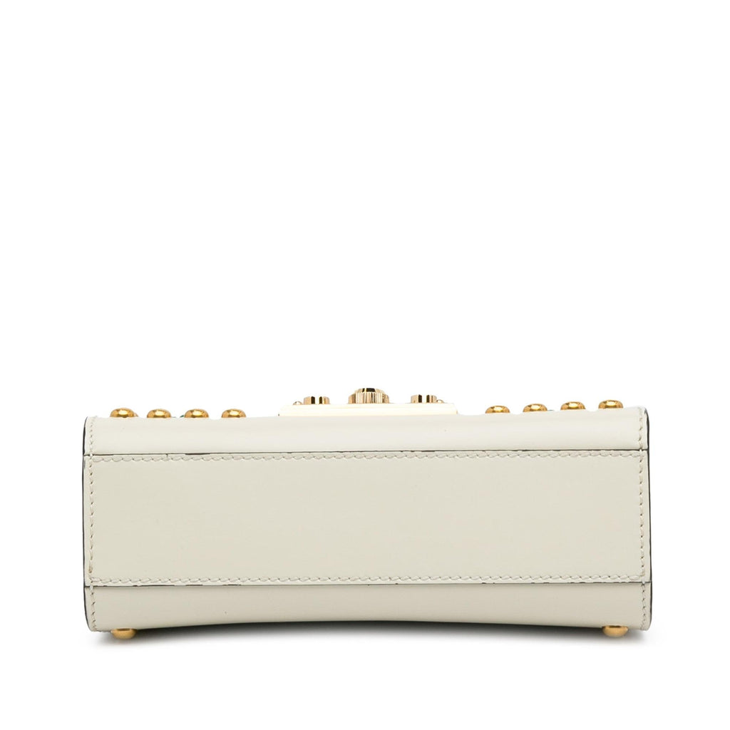 Gucci Floral Studded Padlock Shoulder Bag (SHG-0r94kw)