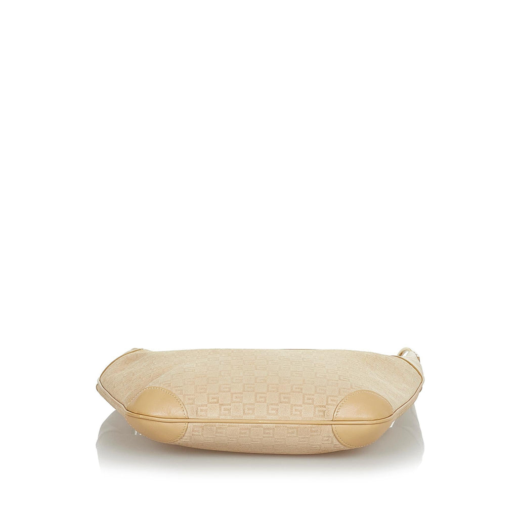 Gucci G Monogram Canvas Shoulder Bag (SHG-24198)