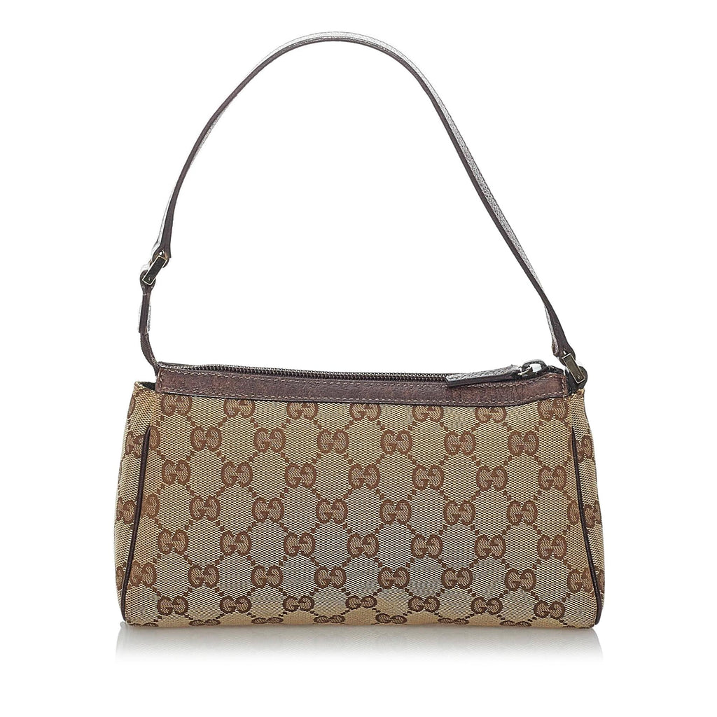 Gucci Gucci Abbey D-Ring Canvas Baguette (SHG-29572)