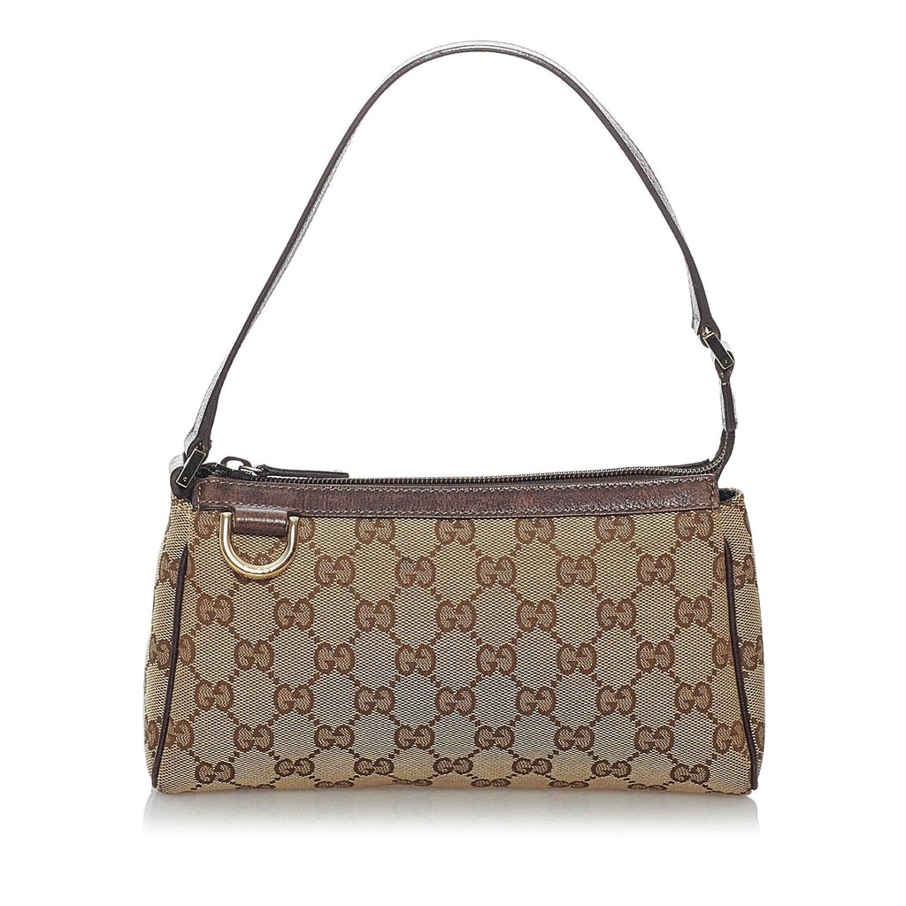 Gucci Gucci Abbey D-Ring Canvas Baguette (SHG-29572)
