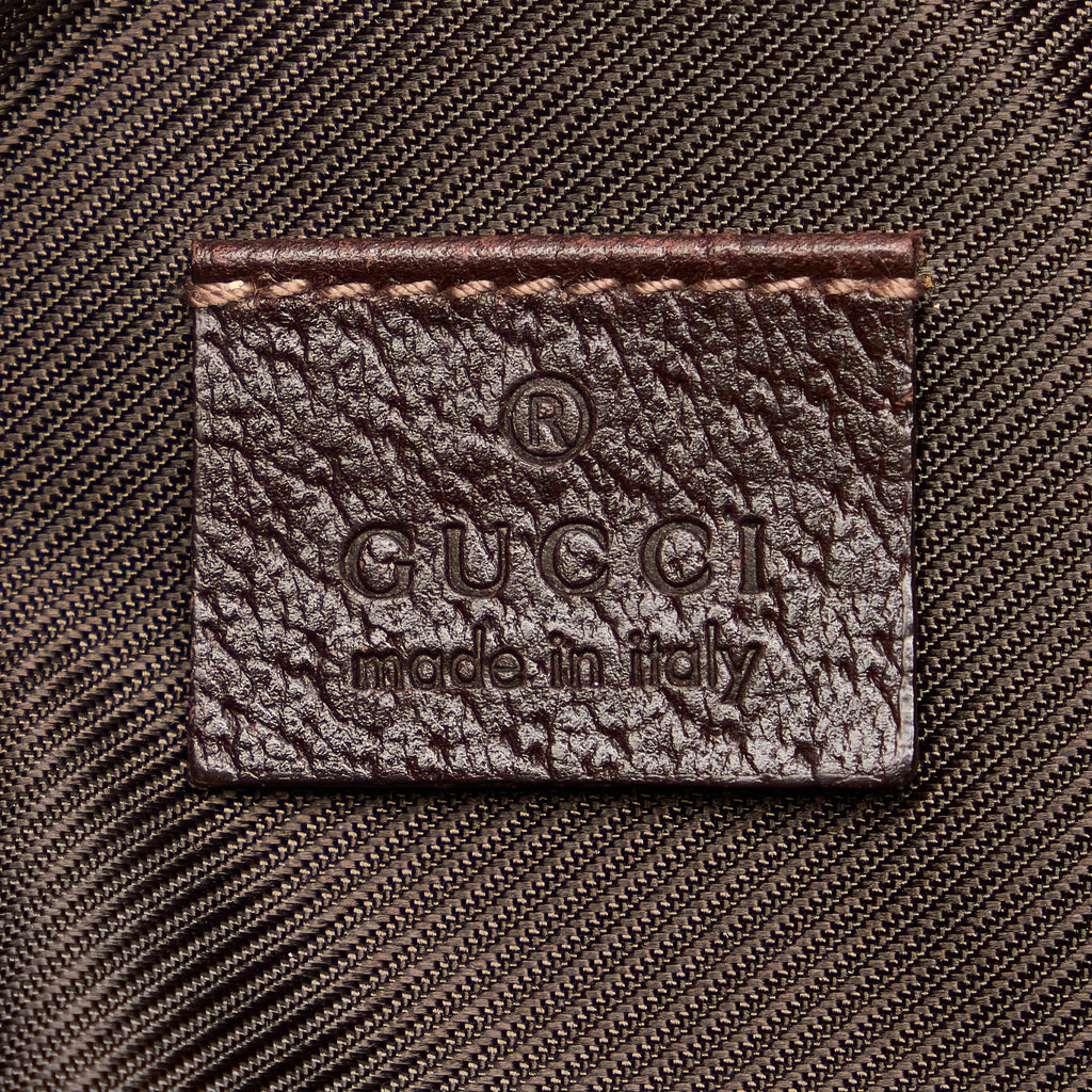 Gucci Gucci Abbey D-Ring Canvas Baguette (SHG-29572)