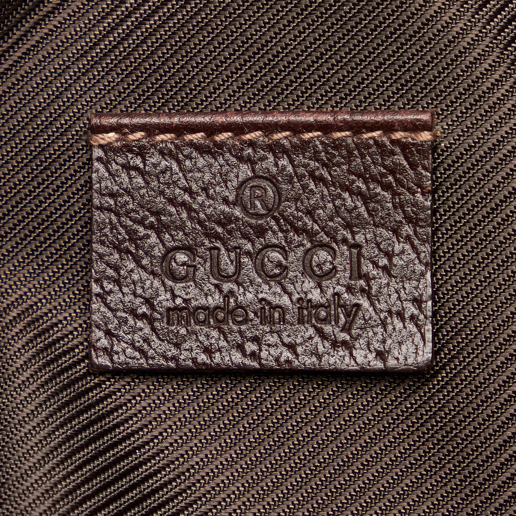 Gucci Gucci Abbey D-Ring Canvas Baguette (SHG-29572)