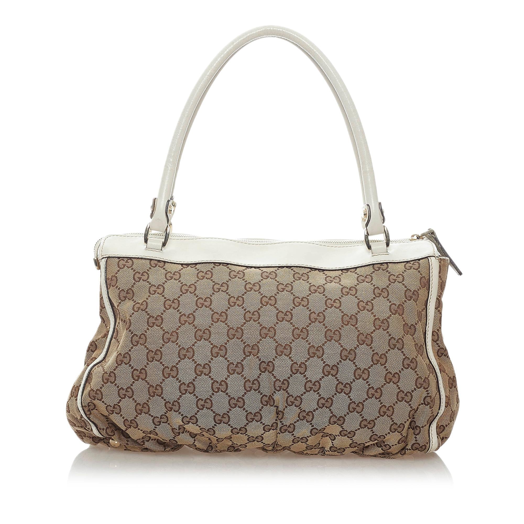 Gucci Gucci Abbey D-Ring Canvas Shoulder Bag (SHG-32453)