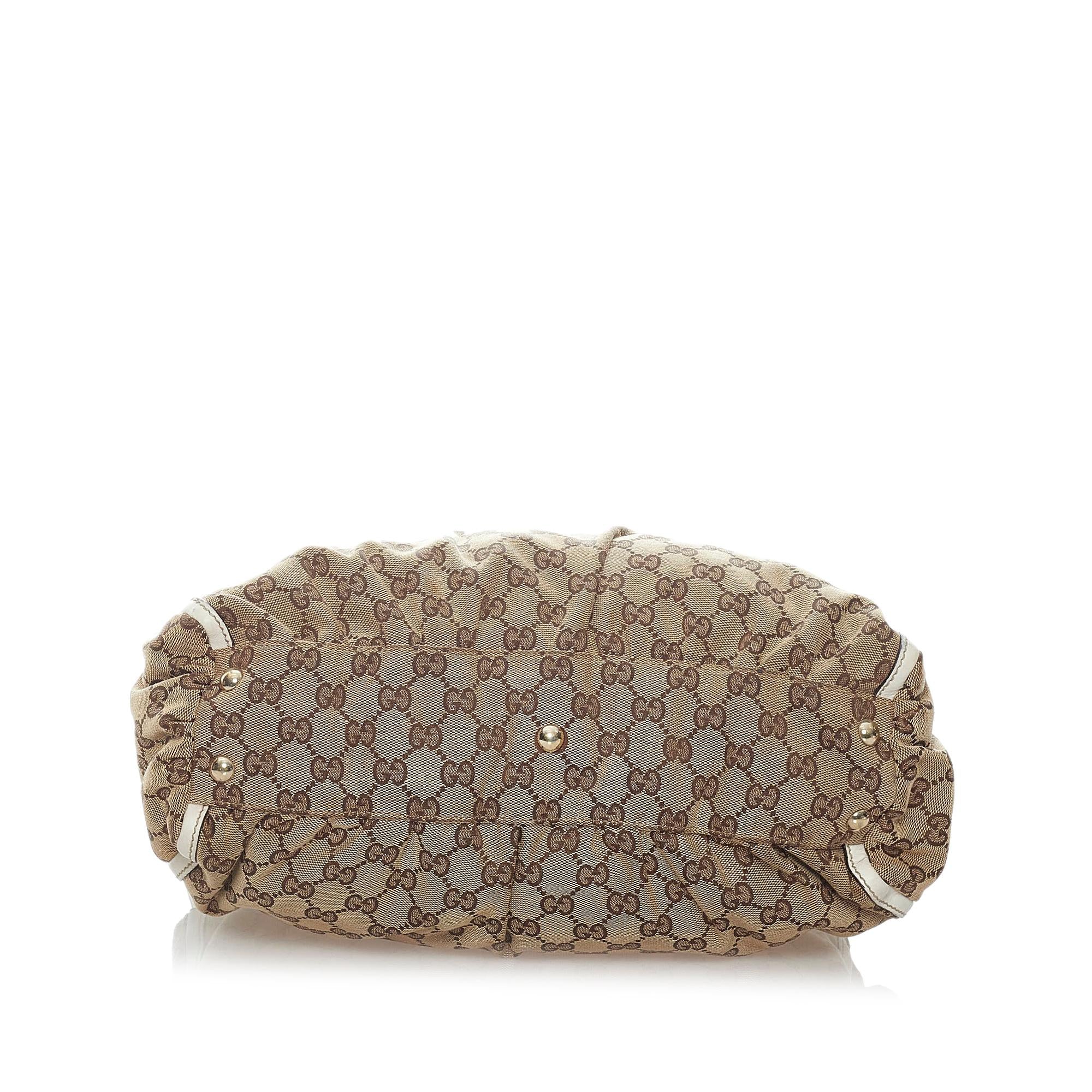 Gucci Gucci Abbey D-Ring Canvas Shoulder Bag (SHG-32453)