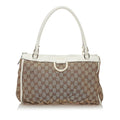 Gucci Gucci Abbey D-Ring Canvas Shoulder Bag (SHG-32453)