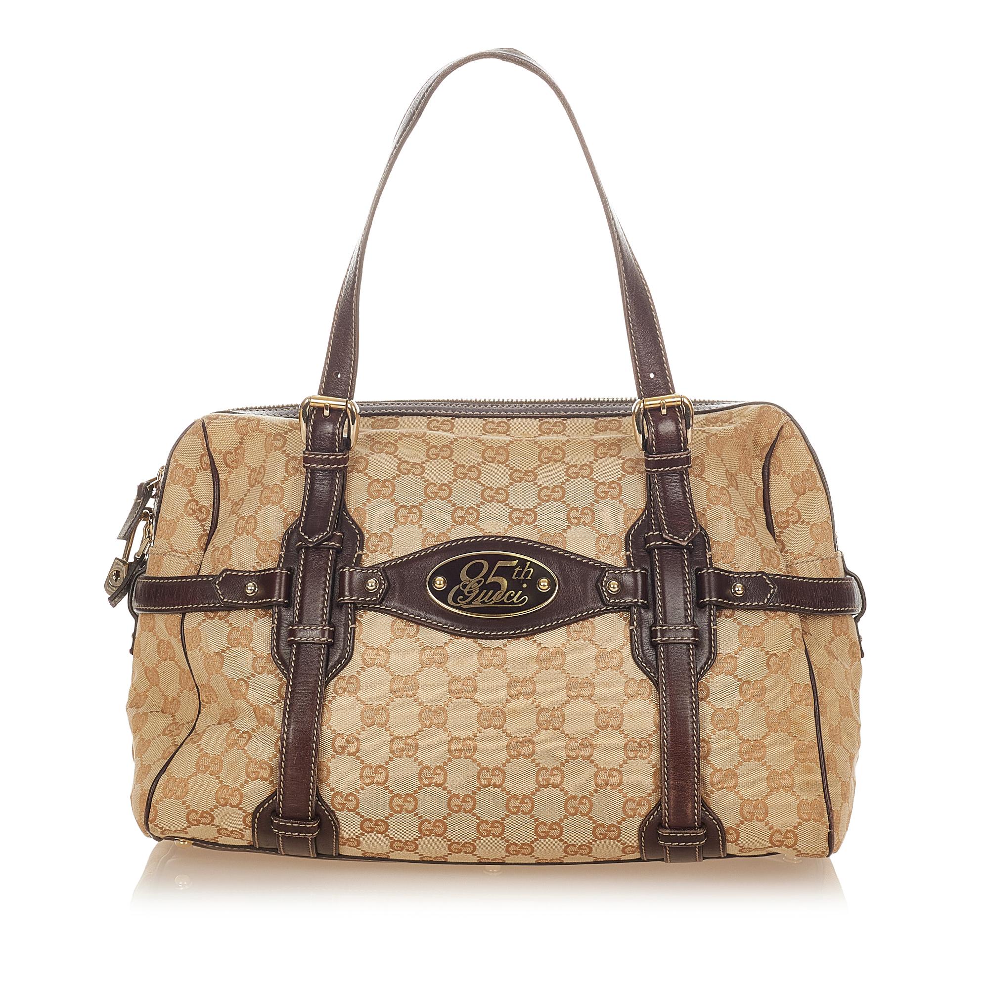 Gucci Gucci Canvas 85th Anniversary Shoulder Bag (SHG-25944)