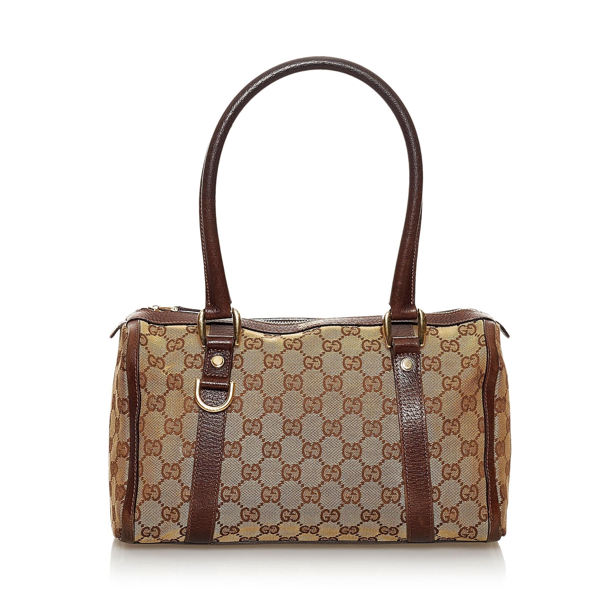 Gucci Gucci Canvas Abbey Boston Bag (SHG-30048)