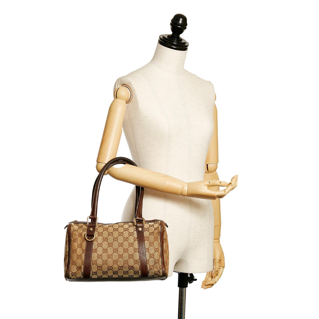 Gucci Gucci Canvas Abbey Boston Bag (SHG-30048)