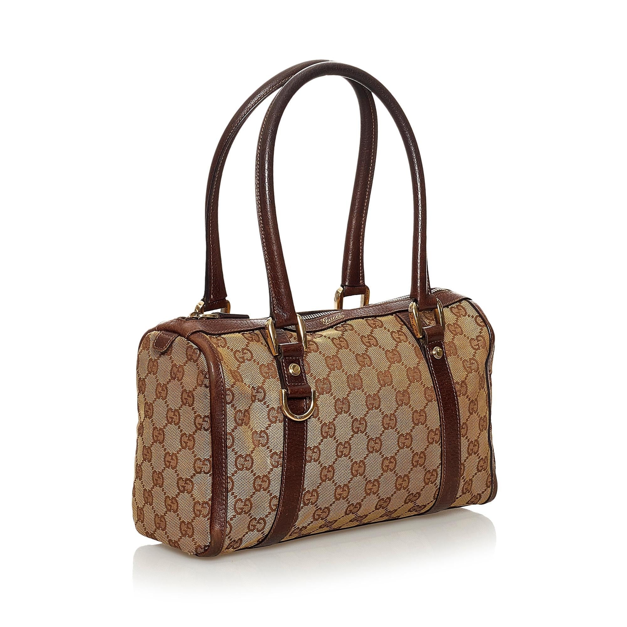 Gucci Gucci Canvas Abbey Boston Bag (SHG-30048)