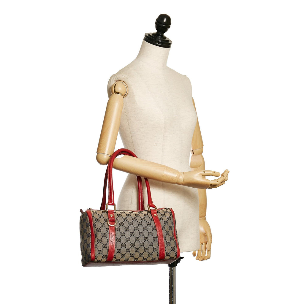 Gucci Gucci Canvas Abbey Boston Bag (SHG-33783)